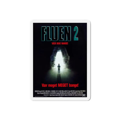 THE FLY II (DANISH) 1989 Movie Poster - Refrigerator Magnet 5 Inch Die-Cut - The Sticker Space