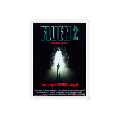 THE FLY II (DANISH) 1989 Movie Poster - Refrigerator Magnet-5" x 5"-The Sticker Space