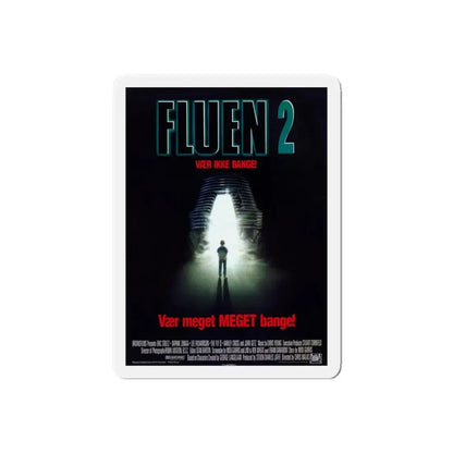 THE FLY II (DANISH) 1989 Movie Poster - Refrigerator Magnet 6 Inch Die-Cut - The Sticker Space