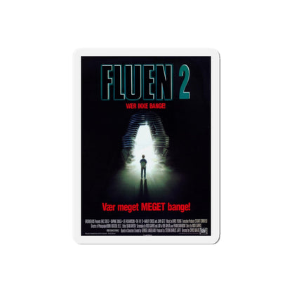 THE FLY II (DANISH) 1989 Movie Poster - Refrigerator Magnet-6" × 6"-The Sticker Space