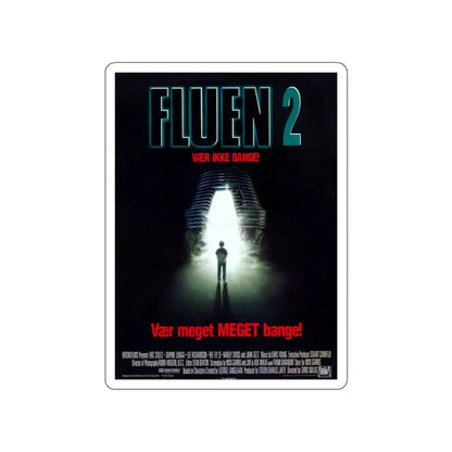 THE FLY II (DANISH) 1989 Movie Poster STICKER Vinyl Die-Cut Decal 6 Inch - The Sticker Space