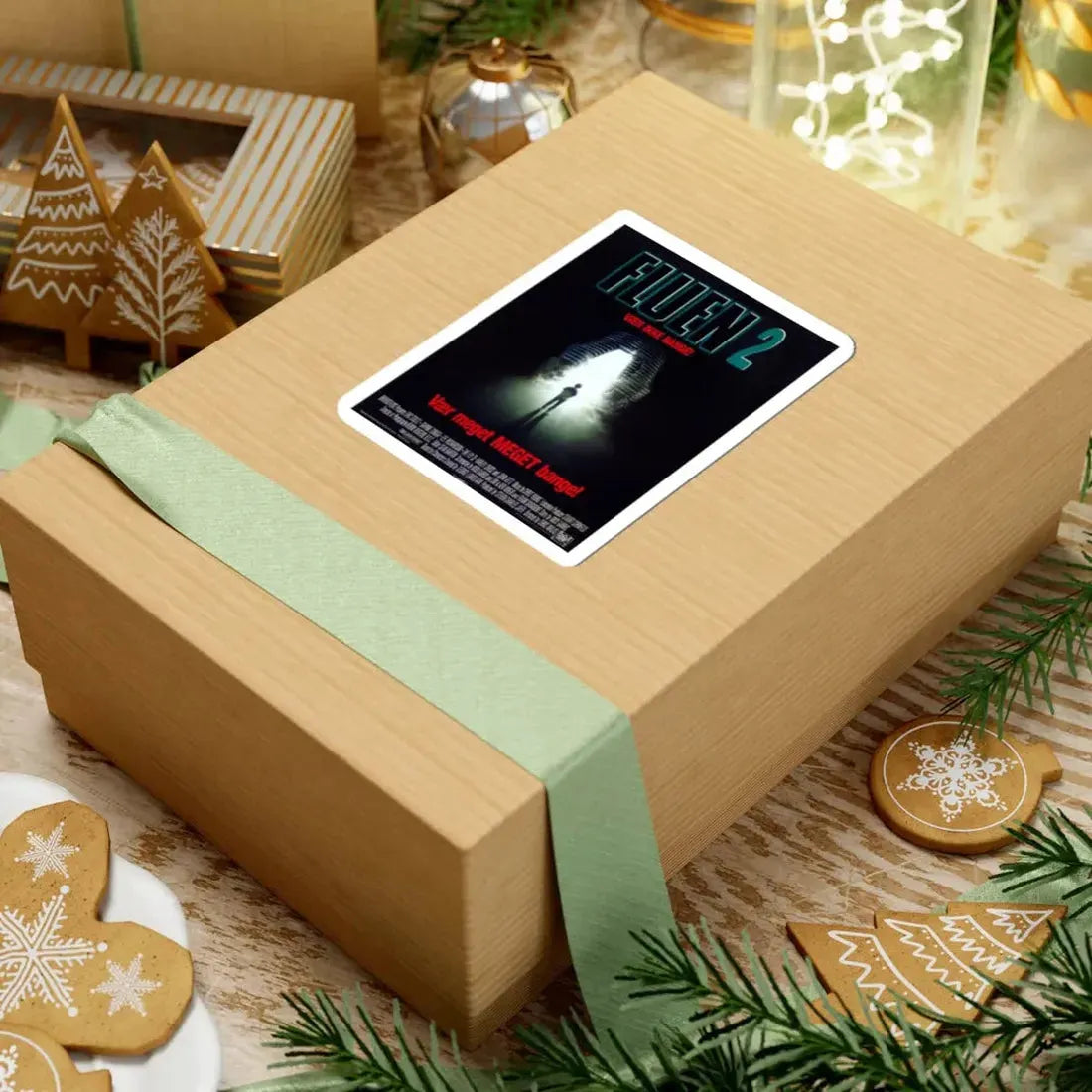 THE FLY II (DANISH) 1989 Movie Poster - STICKER Vinyl Kiss-Cut Decal - The Sticker Space