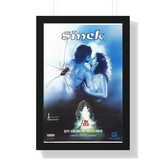 THE FLY (TURKISH) 1986 - Framed Movie Poster 16″ x 24″ Black - The Sticker Space