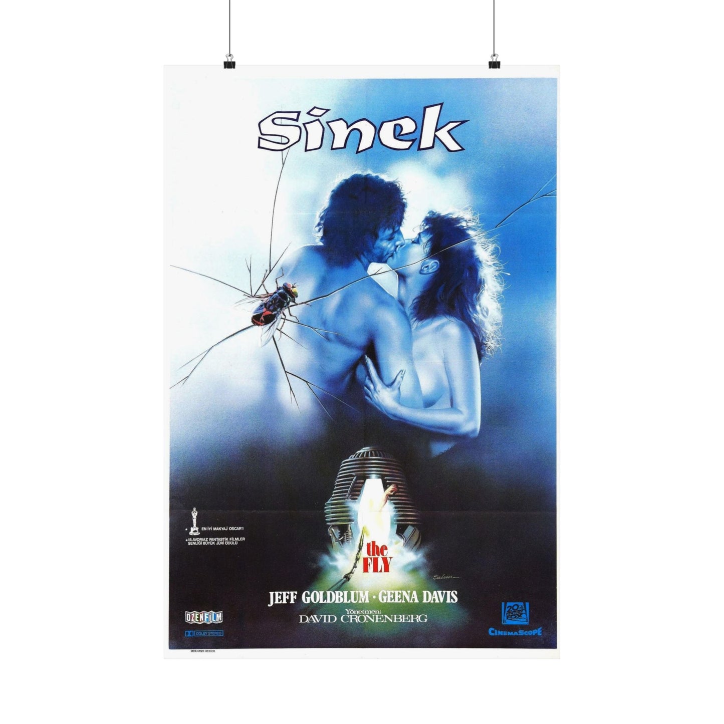 THE FLY (TURKISH) 1986 - Paper Movie Poster-24″ x 36″-The Sticker Space