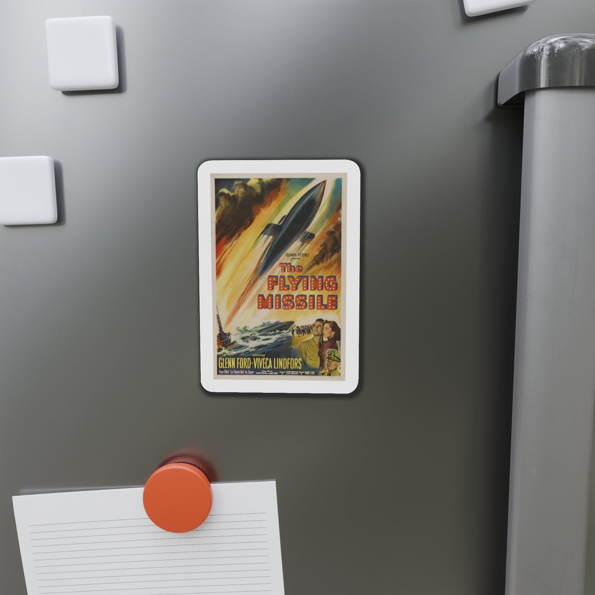 The Flying Missile 1950 Movie Poster Die-Cut Magnet-The Sticker Space