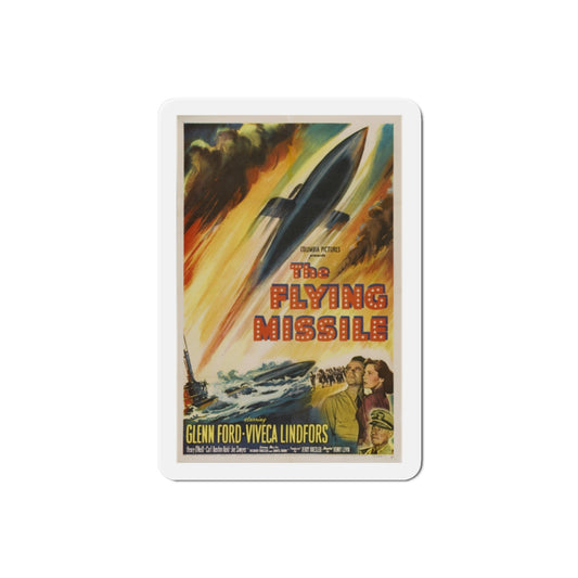 The Flying Missile 1950 Movie Poster Die-Cut Magnet-2 Inch-The Sticker Space