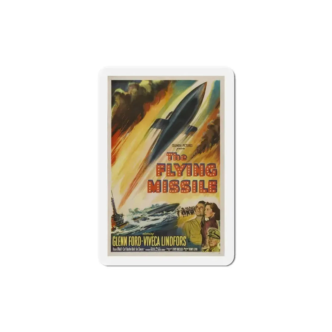 The Flying Missile 1950 Movie Poster Refrigerator Magnet 6 Inch - The Sticker Space