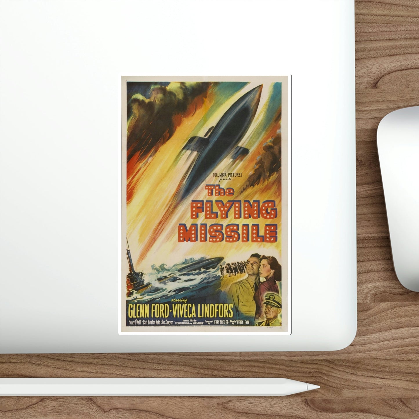 The Flying Missile 1950 Movie Poster STICKER Vinyl Die-Cut Decal-The Sticker Space