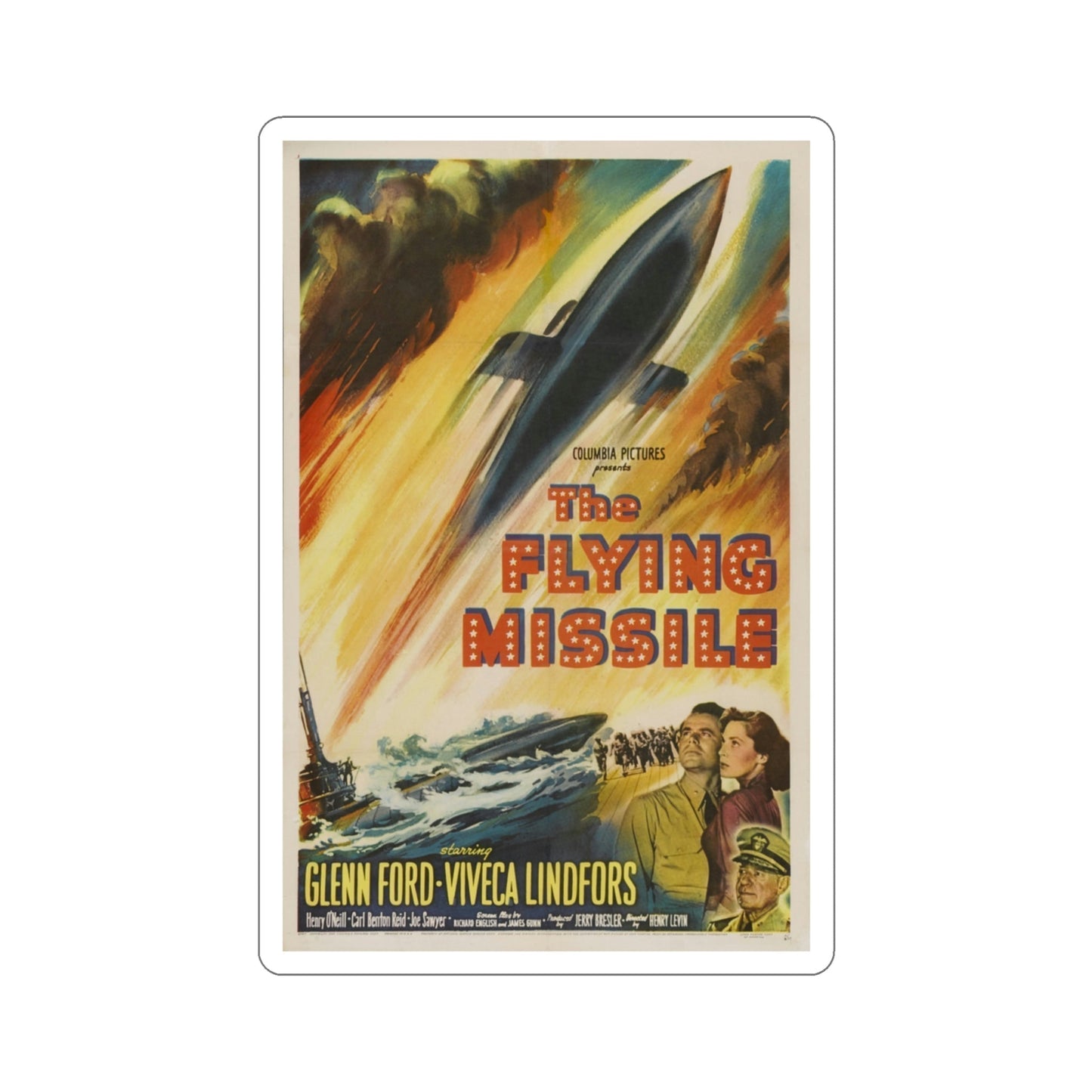 The Flying Missile 1950 Movie Poster STICKER Vinyl Die-Cut Decal-3 Inch-The Sticker Space