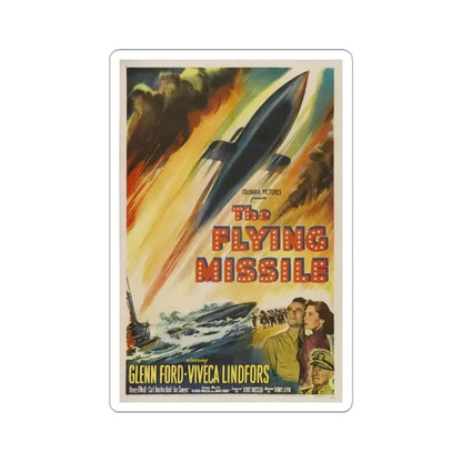 The Flying Missile 1950 Movie Poster - STICKER Vinyl Kiss-Cut Decal 4 Inch White - The Sticker Space