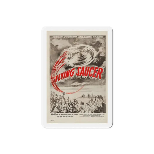 The Flying Saucer 1950 Movie Poster Refrigerator Magnet 2 Inch - The Sticker Space