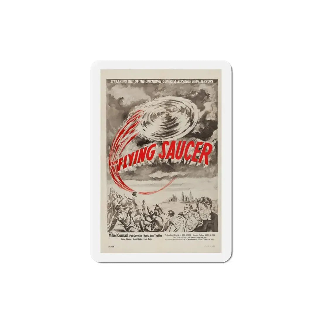 The Flying Saucer 1950 Movie Poster Refrigerator Magnet 3 Inch - The Sticker Space