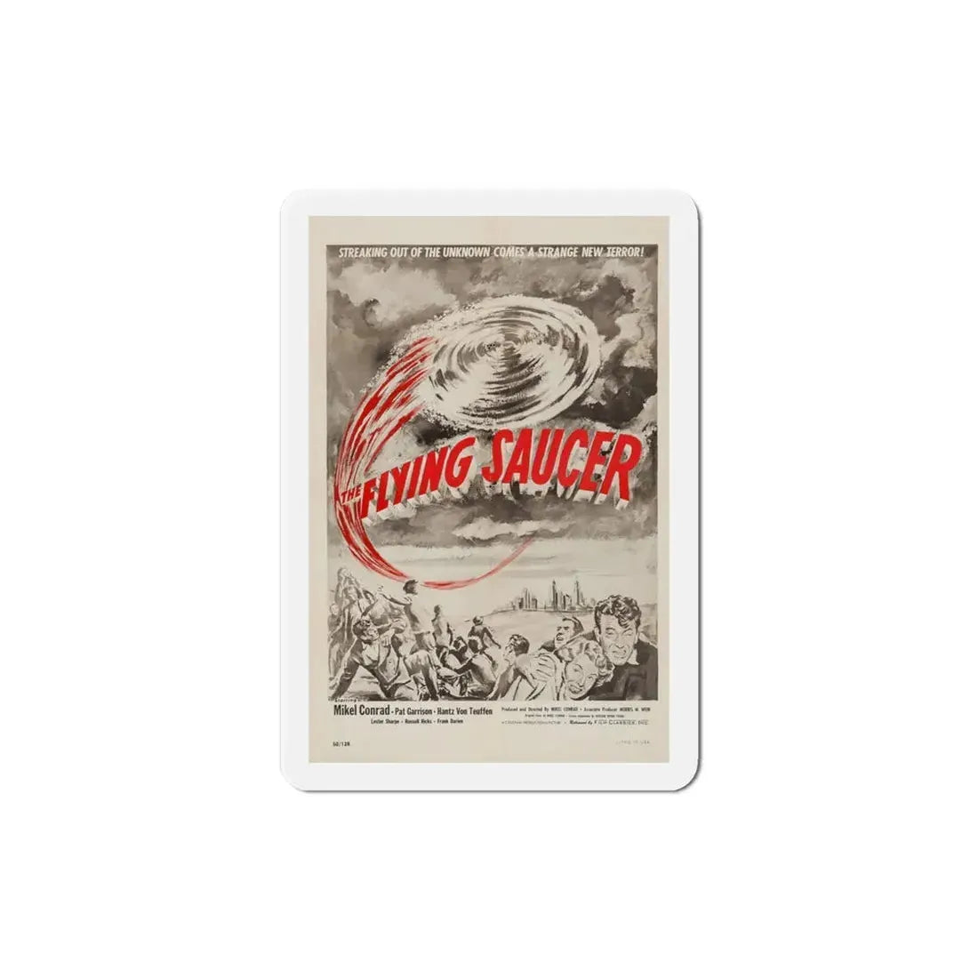 The Flying Saucer 1950 Movie Poster Refrigerator Magnet 4 Inch - The Sticker Space