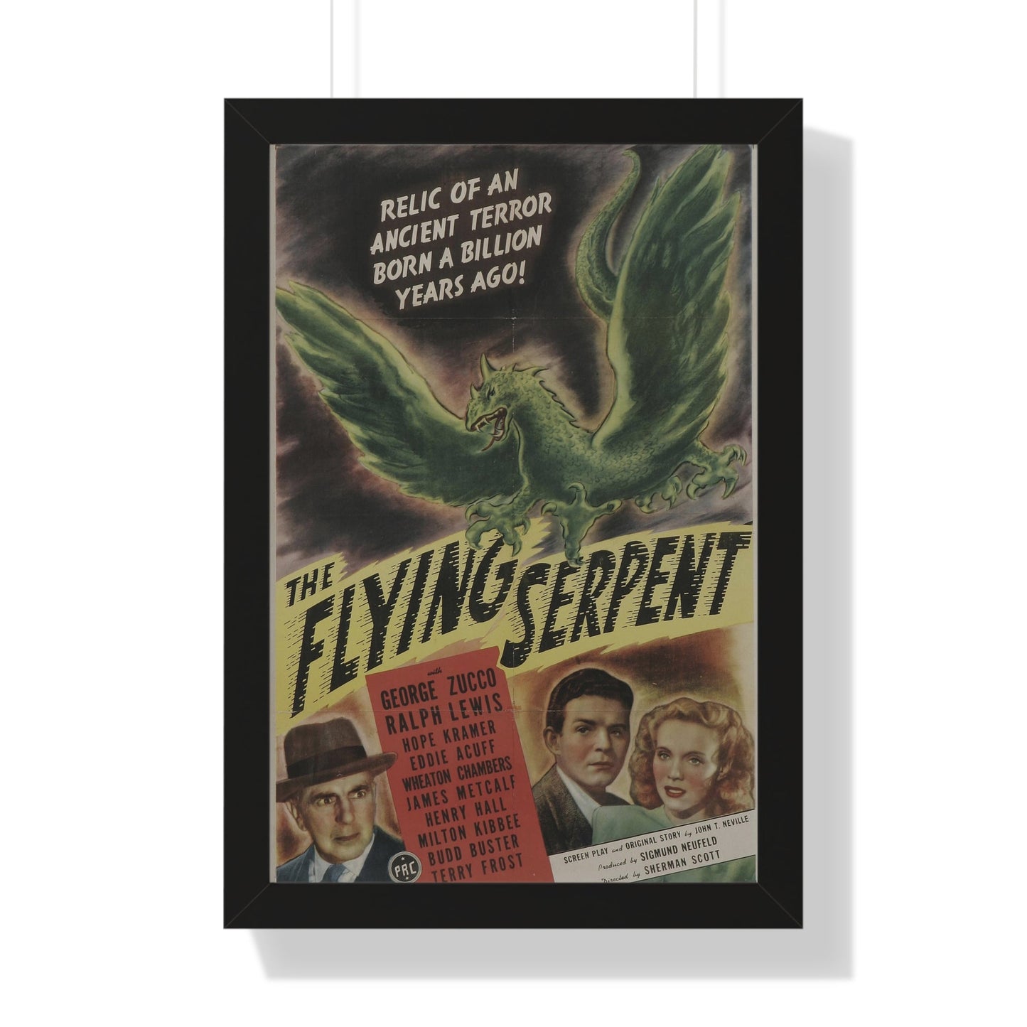 THE FLYING SERPENT 1946 - Framed Movie Poster-16″ x 24″-The Sticker Space