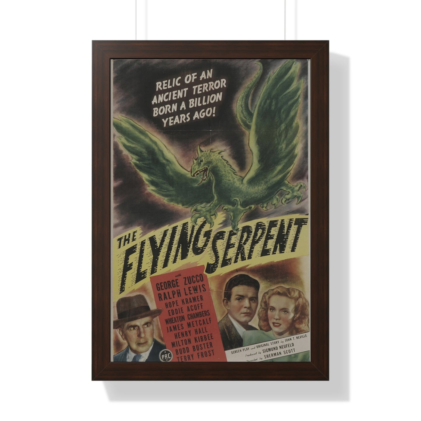 THE FLYING SERPENT 1946 - Framed Movie Poster-16″ x 24″-The Sticker Space