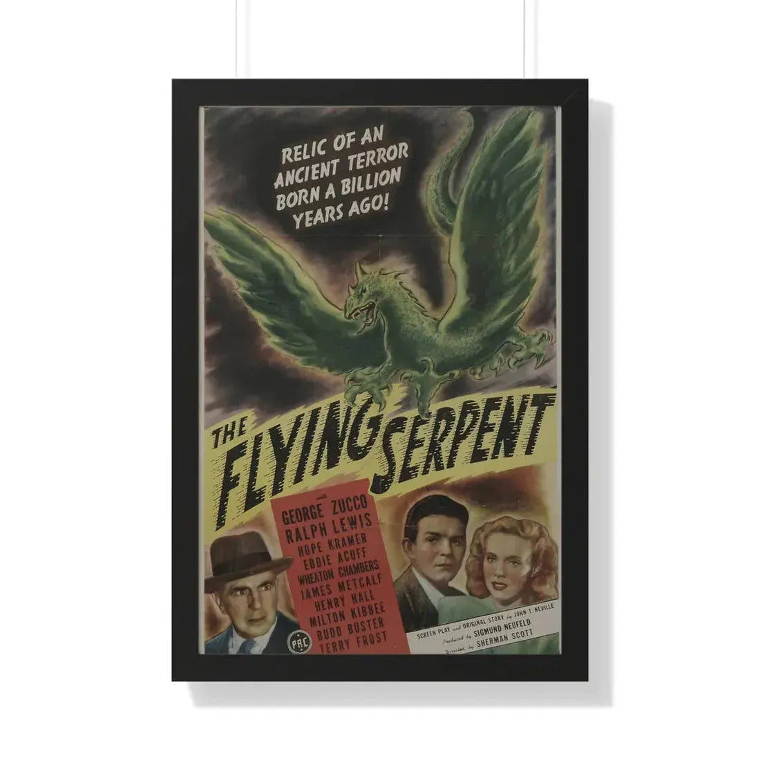 THE FLYING SERPENT 1946 - Framed Movie Poster 20" x 30" Black - The Sticker Space