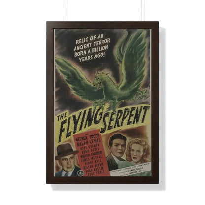 THE FLYING SERPENT 1946 - Framed Movie Poster 20" x 30" Walnut - The Sticker Space