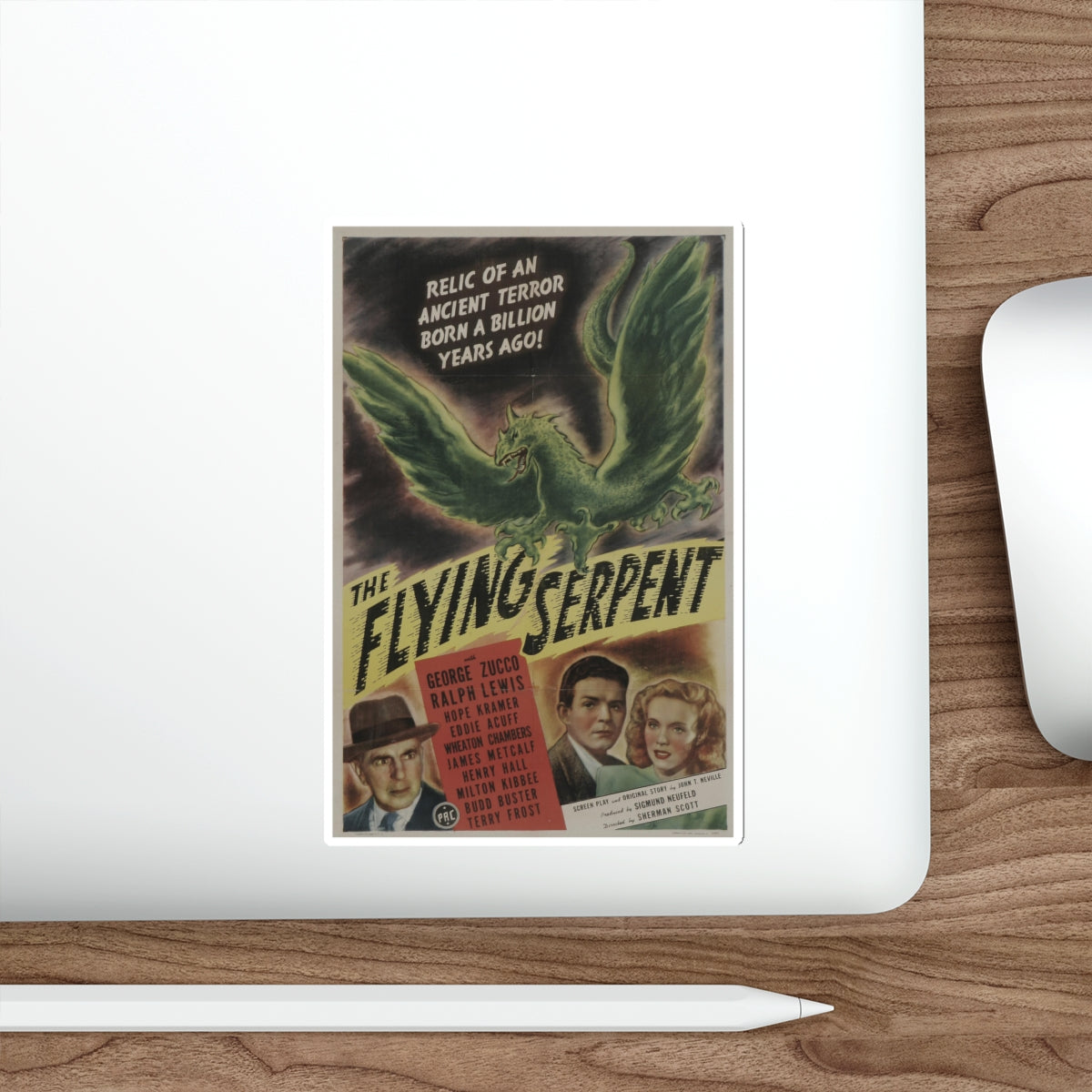 THE FLYING SERPENT 1946 Movie Poster STICKER Vinyl Die-Cut Decal-The Sticker Space