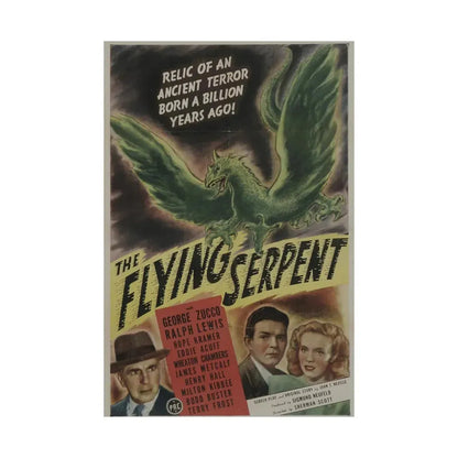 THE FLYING SERPENT 1946 - Paper Movie Poster - The Sticker Space