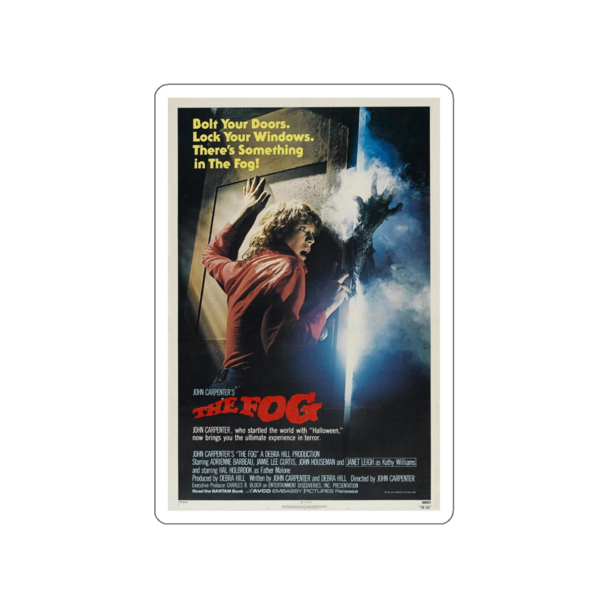 THE FOG 1980 Movie Poster STICKER Vinyl Die-Cut Decal-White-The Sticker Space