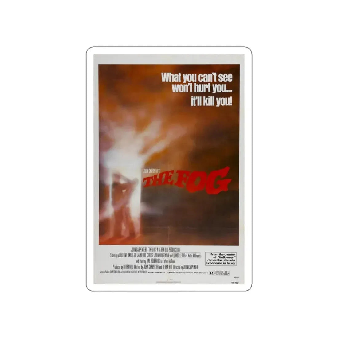 THE FOG (2) 1980 Movie Poster STICKER Vinyl Die-Cut Decal 6 Inch - The Sticker Space