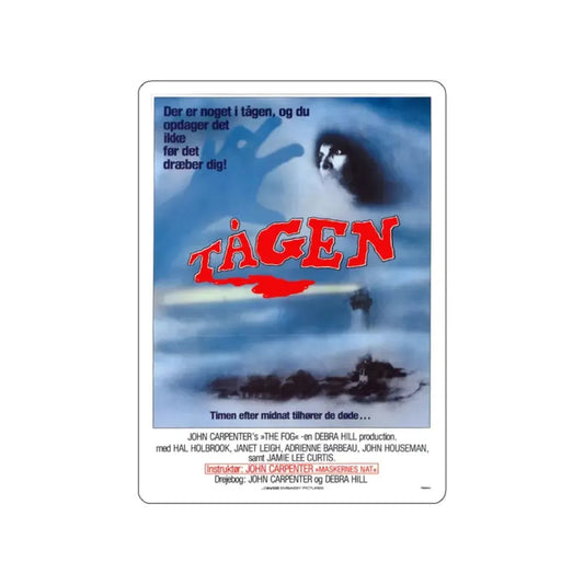THE FOG (DANISH) 1980 Movie Poster STICKER Vinyl Die-Cut Decal 2 Inch - The Sticker Space