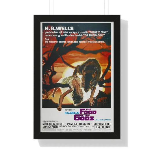 THE FOOD OF THE GODS 1976 - Framed Movie Poster 16″ x 24″ Black - The Sticker Space