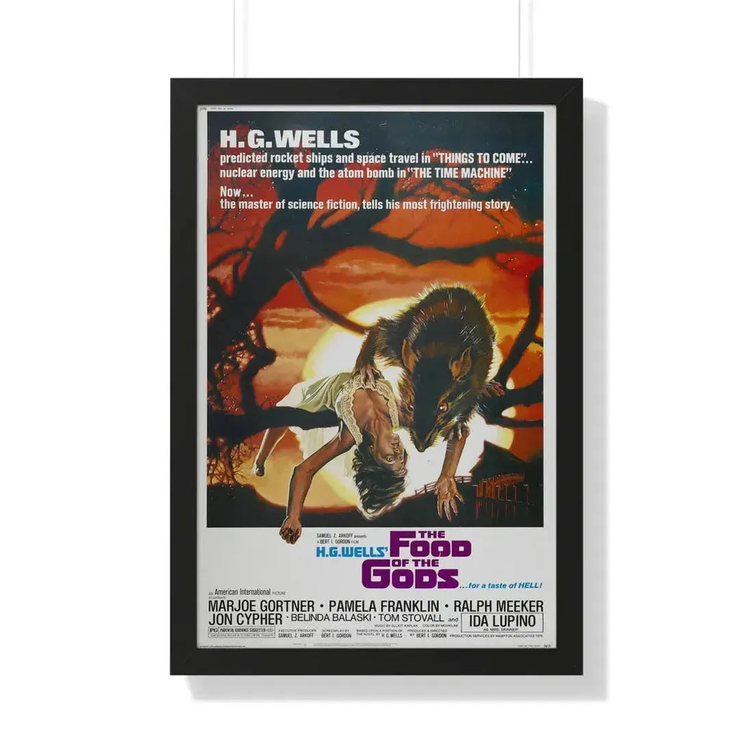 THE FOOD OF THE GODS 1976 - Framed Movie Poster 20" x 30" Black - The Sticker Space