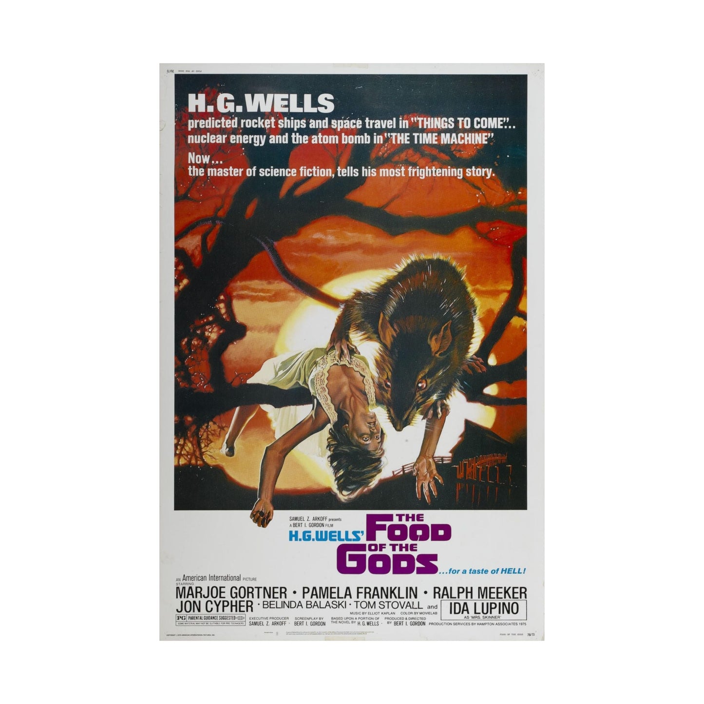 THE FOOD OF THE GODS 1976 - Paper Movie Poster-The Sticker Space