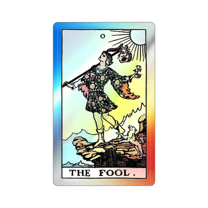 The Fool (Tarot Card) Holographic STICKER Die-Cut Vinyl Decal 2 Inch Holographic - The Sticker Space