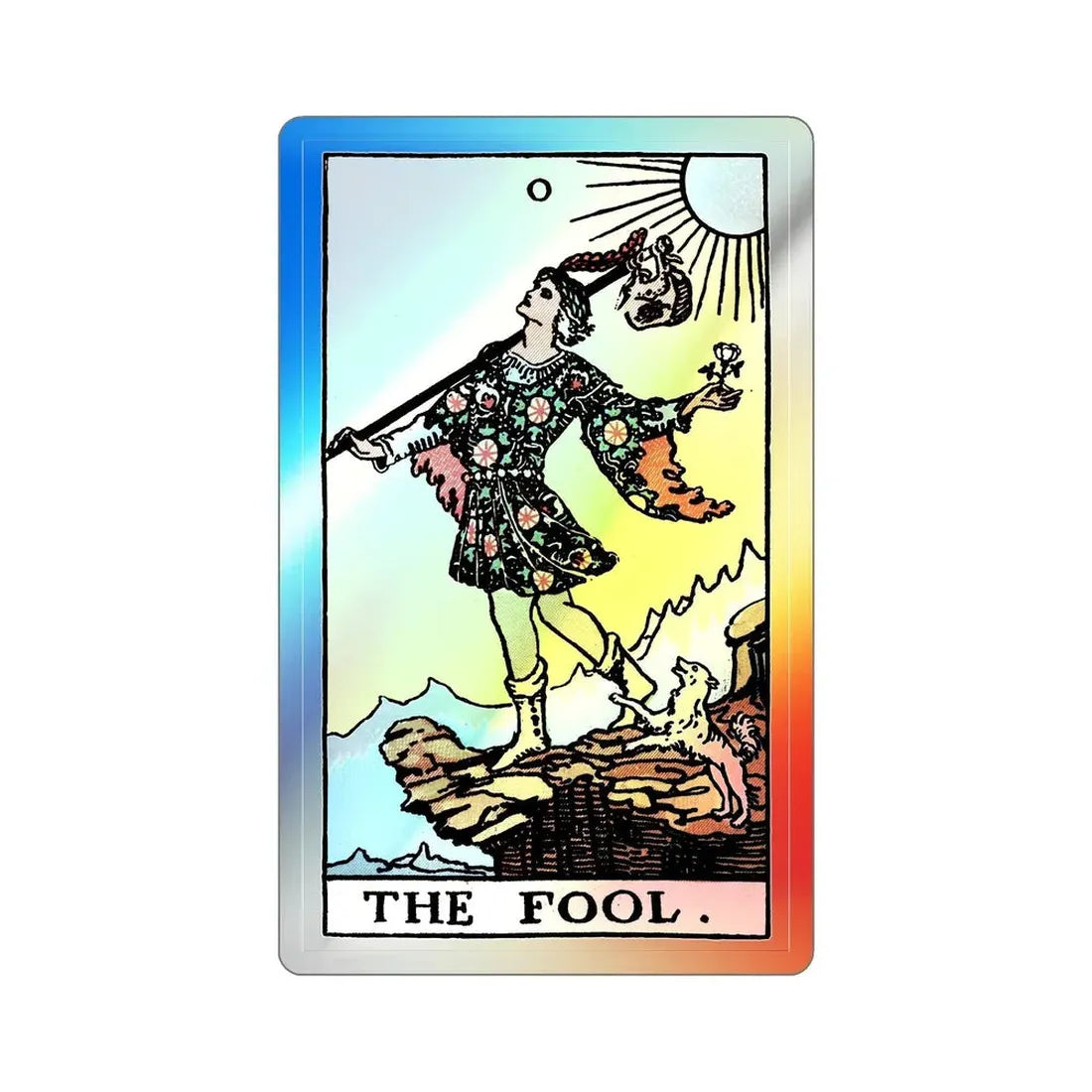 The Fool (Tarot Card) Holographic STICKER Die-Cut Vinyl Decal 2 Inch Holographic - The Sticker Space