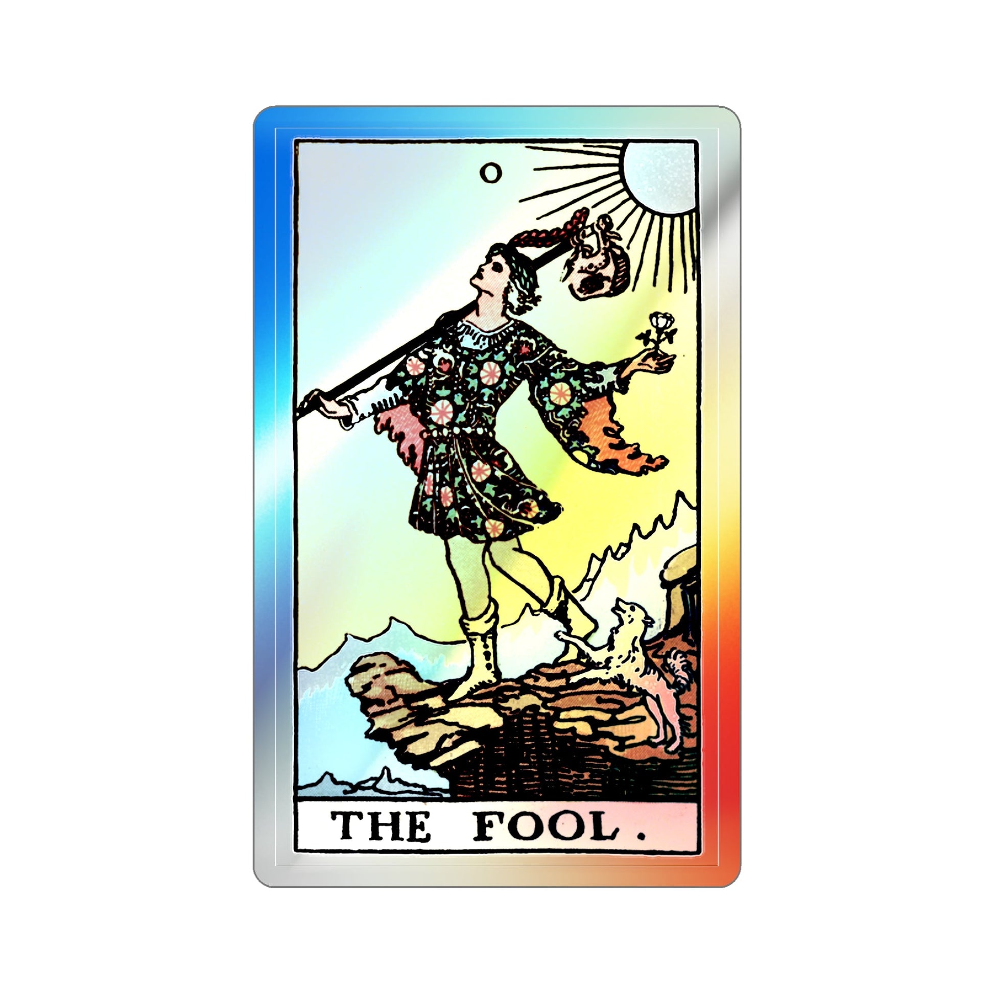 The Fool (Tarot Card) Holographic STICKER Die-Cut Vinyl Decal-The Sticker Space