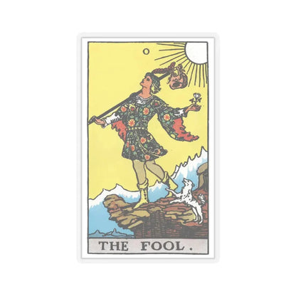 The Fool (Tarot Card) STICKER Vinyl Kiss-Cut Decal 6 Inch Transparent - The Sticker Space