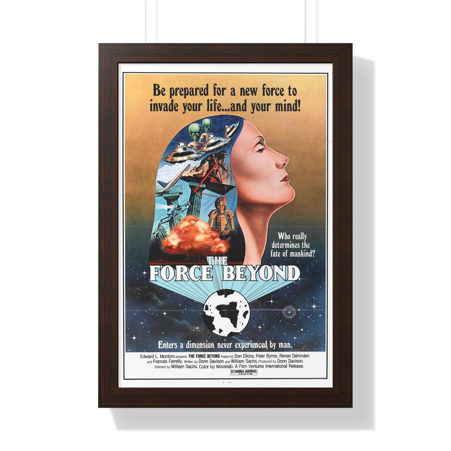 THE FORCE BEYOND 1977 - Framed Movie Poster-16″ x 24″-The Sticker Space