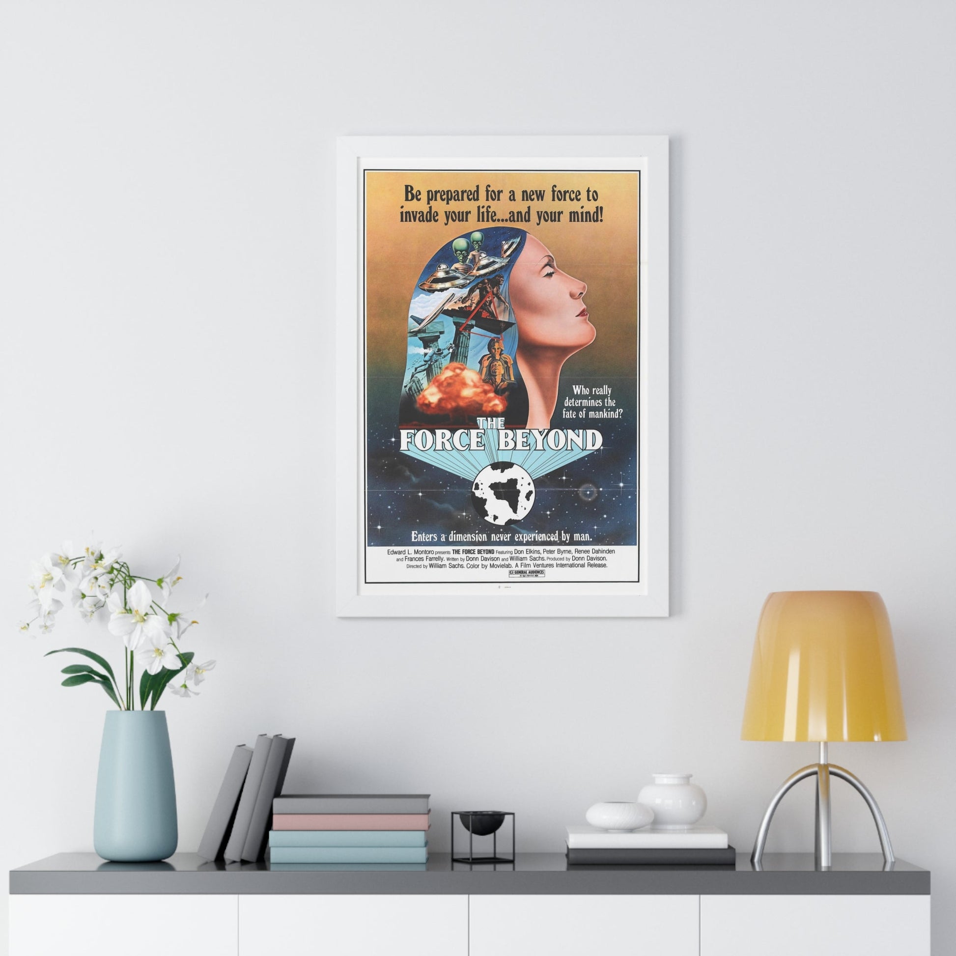 THE FORCE BEYOND 1977 - Framed Movie Poster-The Sticker Space