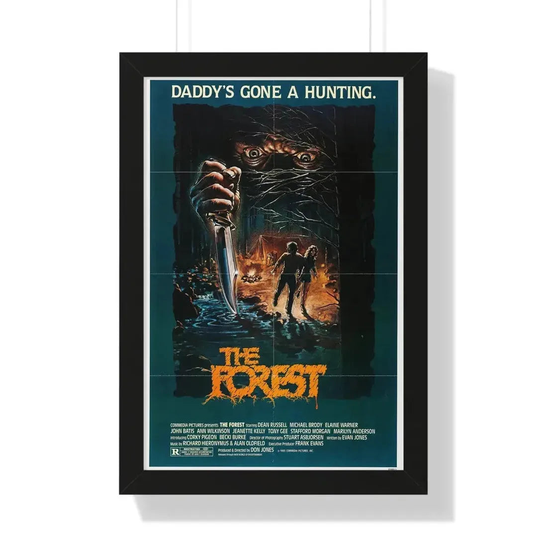 THE FOREST 1982 - Framed Movie Poster 16″ x 24″ Black - The Sticker Space