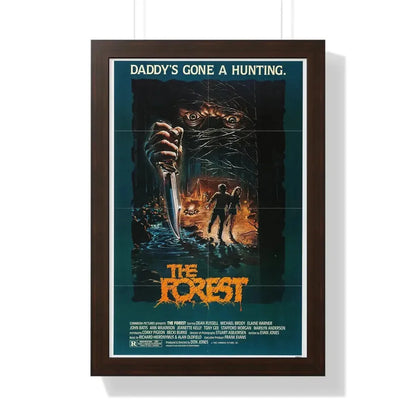 THE FOREST 1982 - Framed Movie Poster 16″ x 24″ Walnut - The Sticker Space