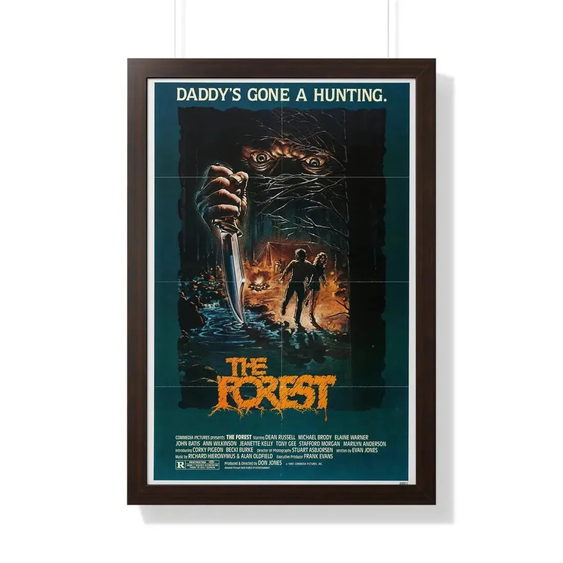THE FOREST 1982 - Framed Movie Poster 20" x 30" Walnut - The Sticker Space