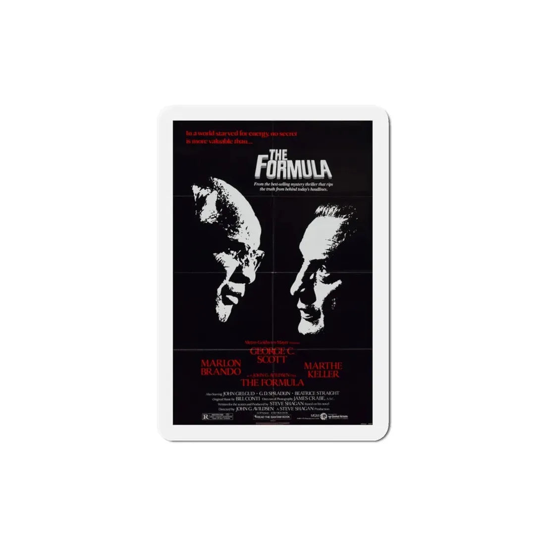 The Formula 1980 Movie Poster Refrigerator Magnet 3 Inch - The Sticker Space