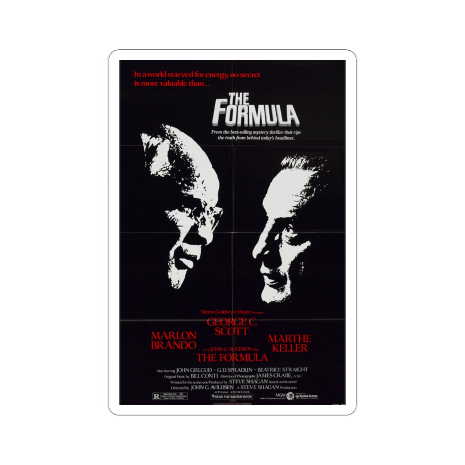 The Formula 1980 Movie Poster STICKER Vinyl Die-Cut Decal-2 Inch-The Sticker Space