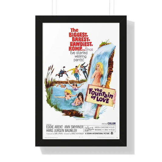 THE FOUNTAIN OF LOVE 1966 - Framed Movie Poster 16″ x 24″ Black - The Sticker Space