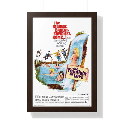 THE FOUNTAIN OF LOVE 1966 - Framed Movie Poster 16″ x 24″ Walnut - The Sticker Space