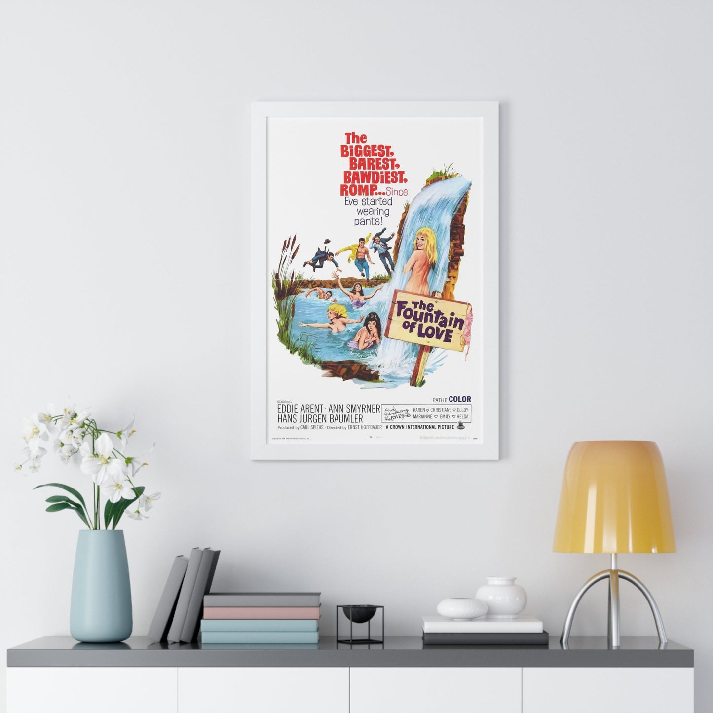 THE FOUNTAIN OF LOVE 1966 - Framed Movie Poster-The Sticker Space