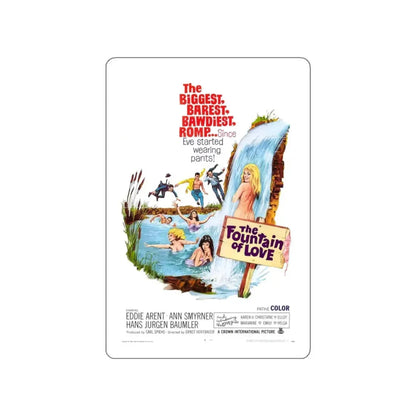 THE FOUNTAIN OF LOVE 1966 Movie Poster STICKER Vinyl Die-Cut Decal 3 Inch - The Sticker Space