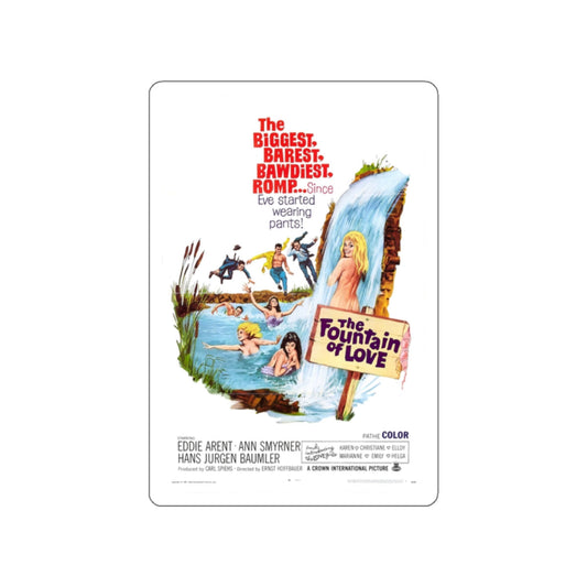 THE FOUNTAIN OF LOVE 1966 Movie Poster STICKER Vinyl Die-Cut Decal-White-The Sticker Space