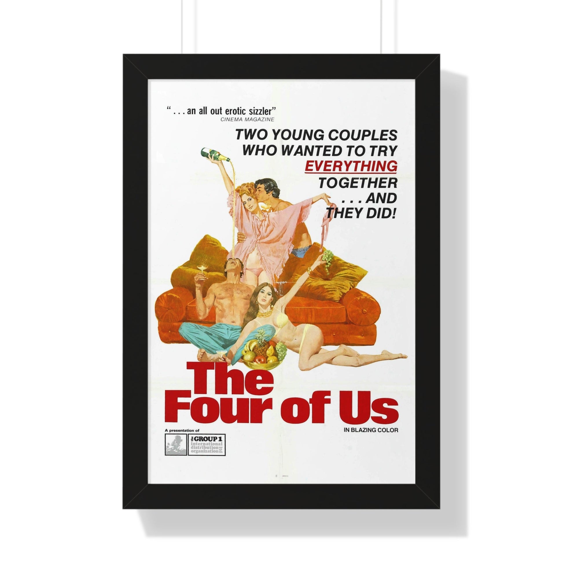 THE FOUR OF US 1972 - Framed Movie Poster-16″ x 24″-The Sticker Space