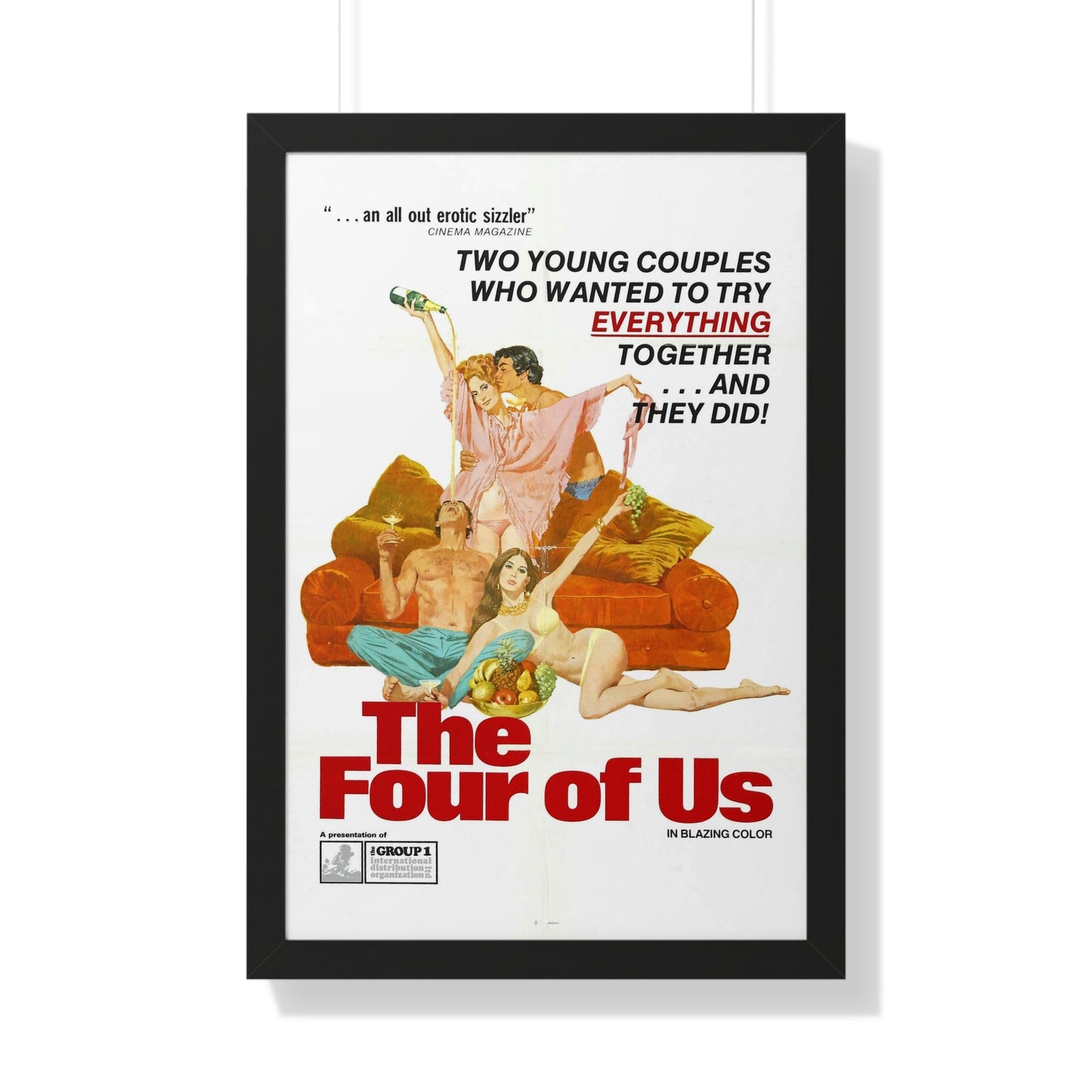 THE FOUR OF US 1972 - Framed Movie Poster-20" x 30"-The Sticker Space