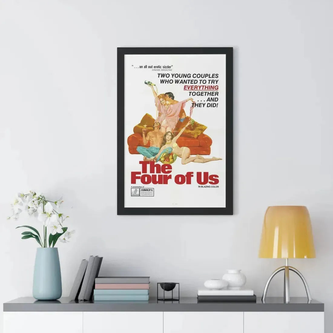 THE FOUR OF US 1972 - Framed Movie Poster - The Sticker Space