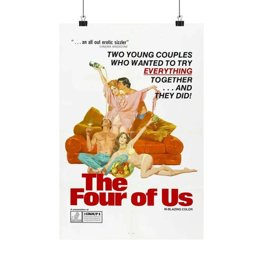 THE FOUR OF US 1972 - Paper Movie Poster 12″ x 18″ Matte - The Sticker Space