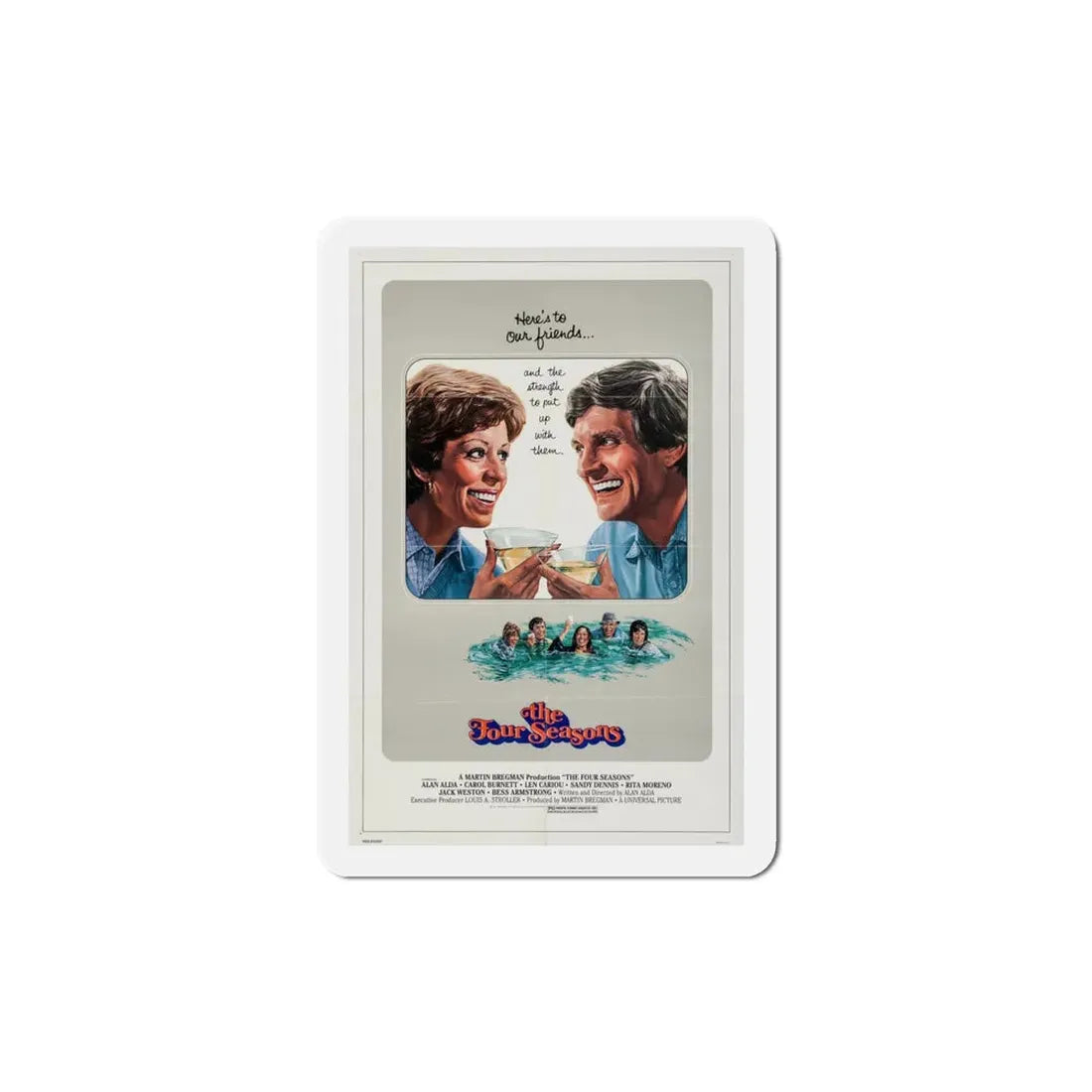 The Four Seasons 1981 Movie Poster Refrigerator Magnet 4 Inch - The Sticker Space